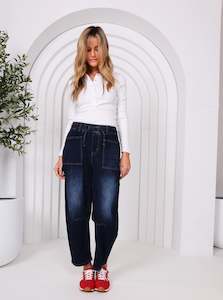 Leo Barrel Jeans Ink