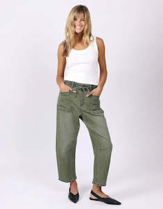 Leo Barrel Jean / Khaki