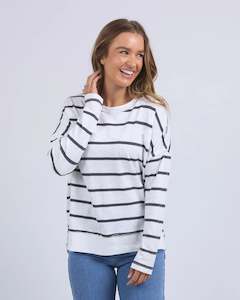 Layne Stripe Theow On Top  / Charcoal