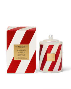 New Arrivals: Naughty & Nice 380g Triple Scented Soy Candle - Handful of Candy Canes