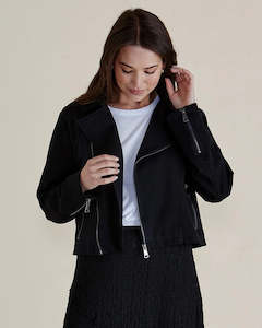 Aurora Ponte Biker Jacket - Black
