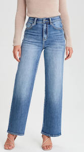 Winter: Wendy Wide Leg Jean - Denim Blue / Short Stuff