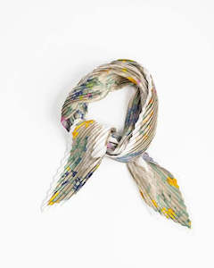 Accessories: Rilee Pleated Scarf - Natural