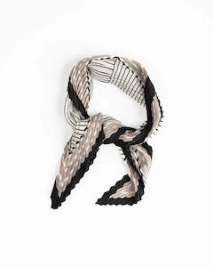 Sienna Pleated Scarf - Black