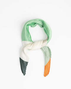 Accessories: Bindi Pleated Scarf - Green