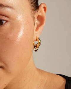 Iokaste Recycled Chunky Hoops - Gold Plated
