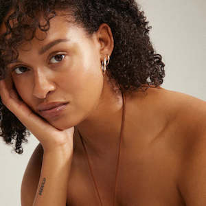 Accessories: Eve Hoop Earrings 2-In-1 Set - Silver Plated