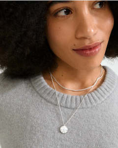 Accessories: Declan Recycled Necklace - Silver Plated