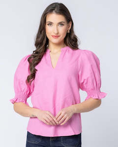 Relaxed Butterfly Top / Bubblegum