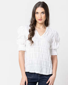 Seeking Lola: Butterfly Top / White