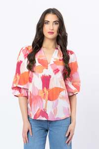 Tops: Graceful Top / Pink Peach