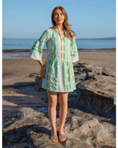 St. Kitts Dress / Green Diamond
