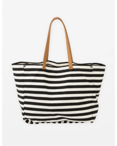 Stella Gemma: Bodrum Tote / Black Stripe