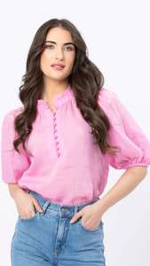 Leila Luca: Nina Blouse / Pink