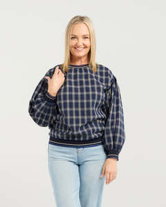 Emily Top / Ink Check Lines