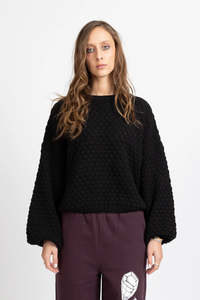 Honeycomb Knit / Black