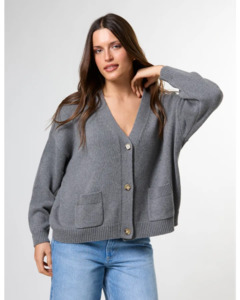 Bentley Cardigan / Dark Grey