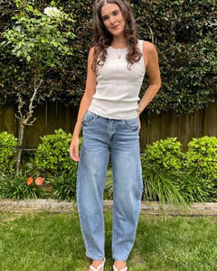 Pants: Whiskey Barrel Jeans / Blue