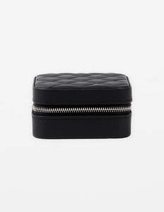 Jewellery Box - Black Quilted Large