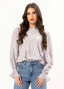 Size 18 Plus: Patti Top / Sky Petal