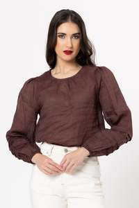 Seeking Lola: Milly Top / Chocolate