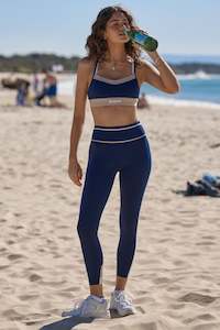 Full Length Leggings: Sunrise Circuit Ankle Biter | French Navy