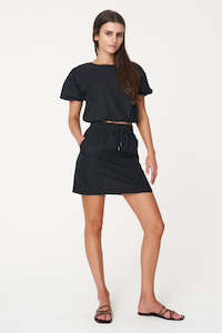 Lin-In Breezy Skirt | Black