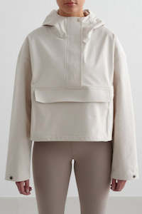 Aimn: Cropped Waterproof Anorak