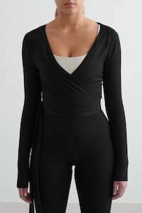 Aimn: Shape Seamless Wrap Long Sleeve