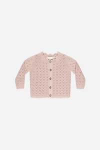 Kids Tops: Scalloped Cardigan | Bubblegum