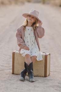 Fringe Cardigan | Rose