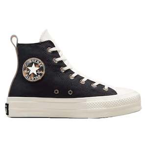 Converse: Womens Chuck Taylor Lift Future Archive Hi | Black/Egret/Tawny