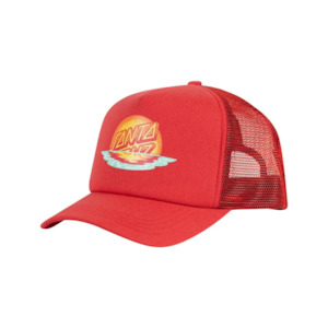 Sunrise Dot Trucker Cap | Rose
