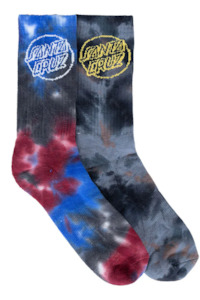 Christmas Gifting: Opus Dot Sock,Tie Dye BW - Multi Tie Dye