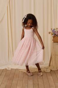 Kids Dresses: Poppy Dress | Blush Pink