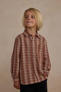 Collared LS Shirt | Autumn Plaid