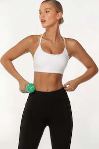 Medium Support: Sammy Sports Bra | White