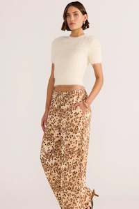 Arden Drawstring Pant | Leopard