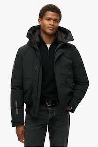 Superdry: City Padded Bomber Jacket | Black