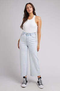 Womens Denim: Charlie High Rise Wide Leg Jean | Bleach