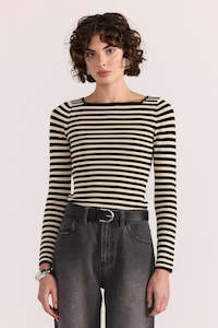 Lana Stripe Knit Top
