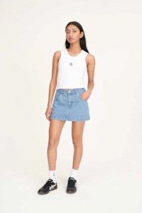 Huffer: 97 Denim Mini Skirt