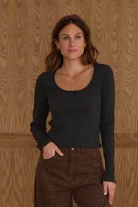 Rylee Cru: Ribbed Long Sleeve | Black