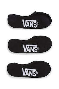 Vans Classic Super No-Show Sock 3 pack - Black