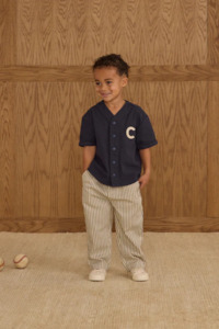 Baggy Pant | Navy Pinstripe