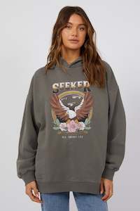Seeker Oversized Hoodie| Charcoal