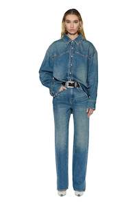 Ksubi: Oversized LS Shirt Studded