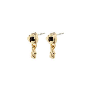 Pilgrim: Ryper Earrings | Gold Plated/Black