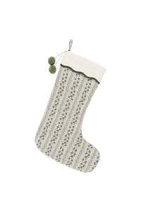 Christmas Stocking | Green Vines