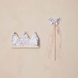 Crown & Wand | Silver Sequin